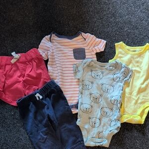 Carter's Kids One Pieces - Striped, Bear Print, and Solid Colors
